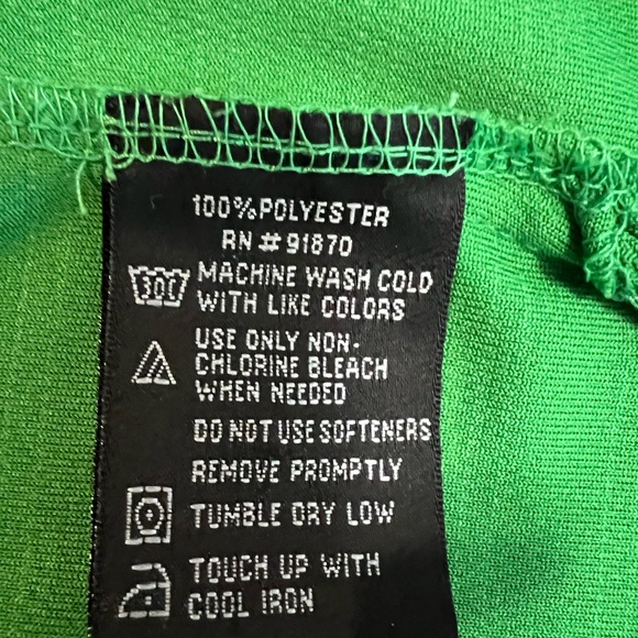 Pebble Beach Bright Green Narrow-Striped Polo - Picture 4 of 4